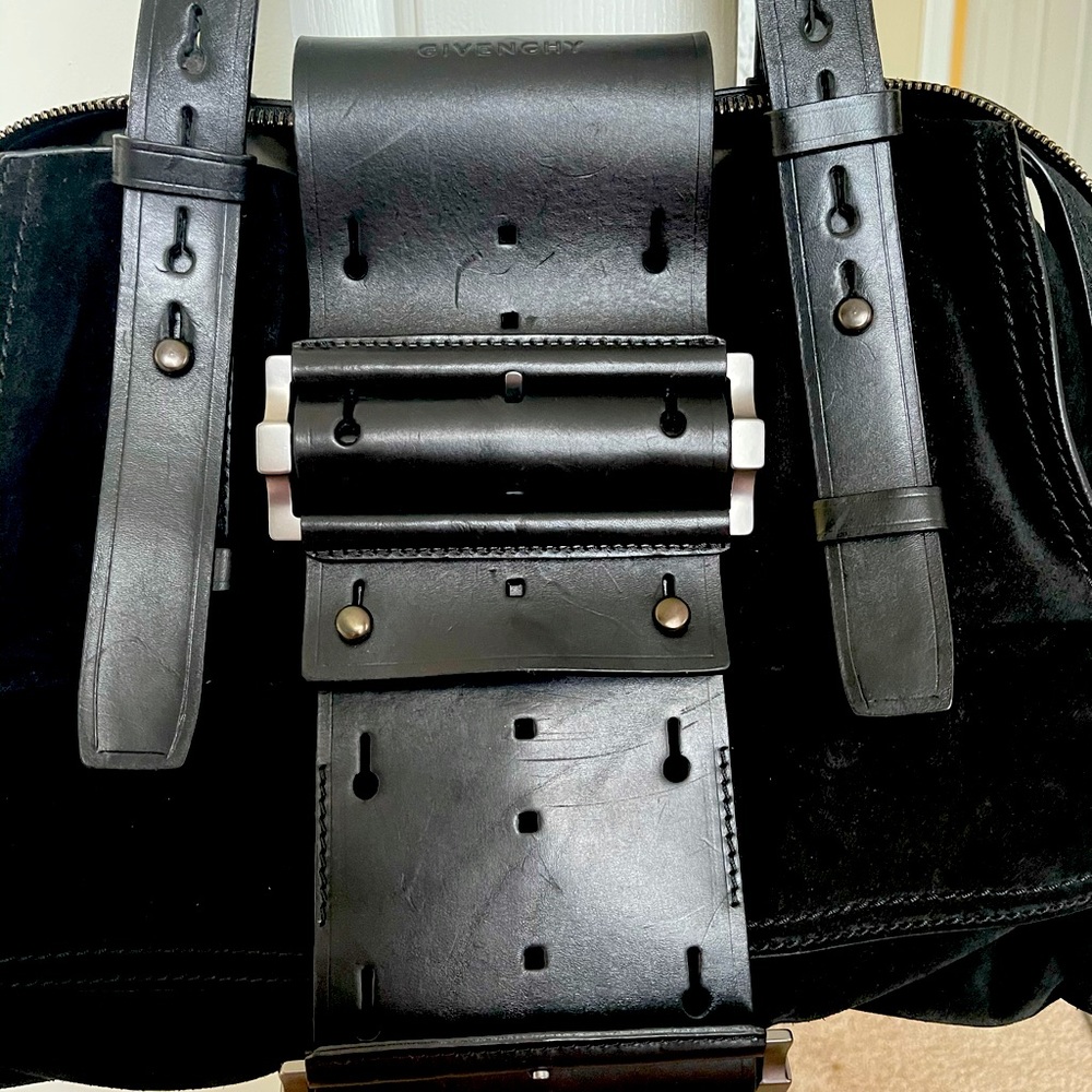 Vintage Givenchy leather and suede handbag